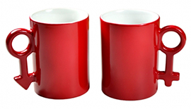 10oz Couple Magic Mug Red