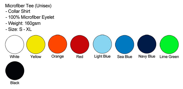 Microfiber Collar Female Color Chart