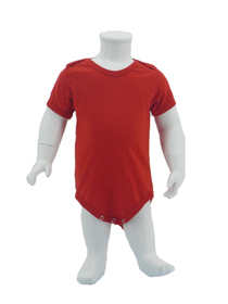 Red Baby Romper Soft Cotton Tee (180gsm Cotton)